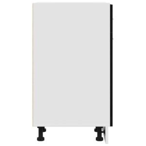Hanging Cabinet Black Oak 30 x 46 x 81,5 cm Engineered Wood
