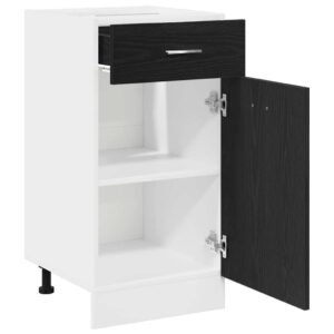 Hanging Cabinet Black Oak 40 x 46 x 81,5 cm Engineered Wood