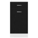 Hanging Cabinet Black Oak 40 x 46 x 81,5 cm Engineered Wood