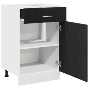 Hanging Cabinet Black Oak 50 x 46 x 81,5 cm Engineered Wood