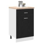 Hanging Cabinet Black Oak 50 x 46 x 81,5 cm Engineered Wood