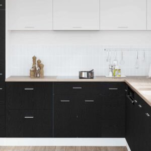 Hanging Cabinet Black Oak 60 x 46 x 81,5 cm Engineered Wood