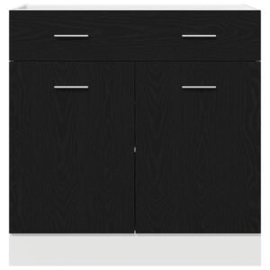 Hanging Cabinet Black Oak 80 x 31 x 81.5 cm Engineered Wood