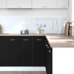 Hanging Cabinet Black Oak 75,5 x 75,5 x 80,5 cm Engineered Wood