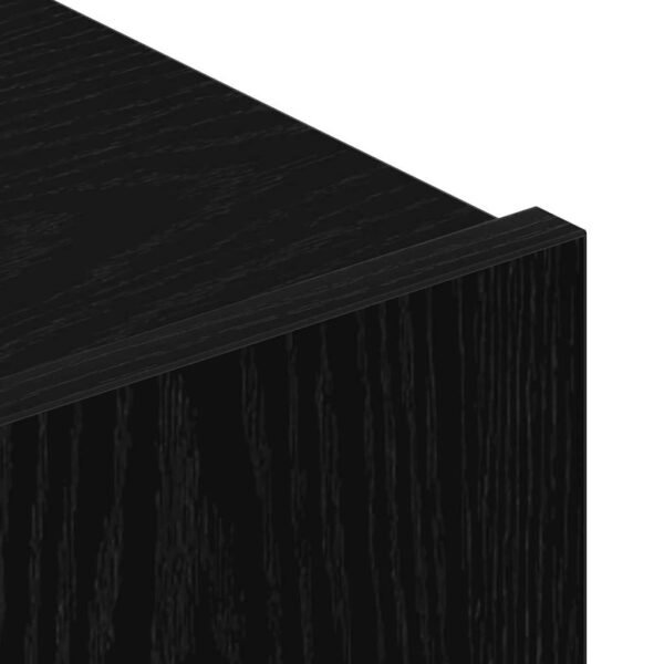 TV Cabinet Set 4 pcs Black Oak 100 x 30 x 30 cm Engineered Wood
