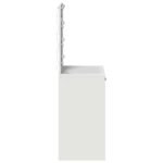 Dressing Table White 50 x 41 x 135 cm Engineered Wood