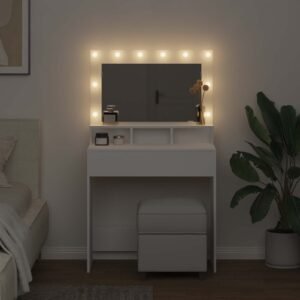 Dressing Table White 78,5 x 41 x 135 cm Engineered Wood