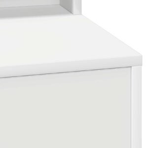 Dressing Table White 50 x 41 x 135 cm Engineered Wood