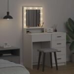 Dressing Table White 50 x 41 x 135 cm Engineered Wood