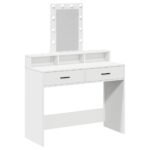 Dressing Table White 100 x 41 x 140 cm Engineered Wood