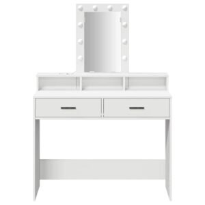 Dressing Table White 100 x 41 x 140 cm Engineered Wood
