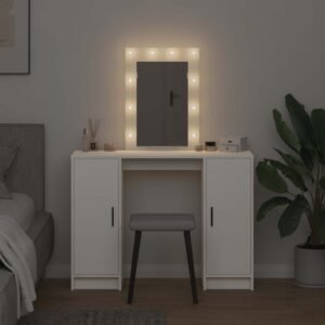 Dressing Table White 102 x 33 x 135 cm Engineered Wood