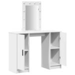 Dressing Table White 102 x 33 x 135 cm Engineered Wood