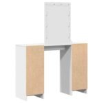 Dressing Table White 102 x 33 x 135 cm Engineered Wood