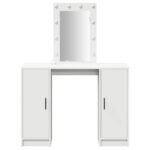 Dressing Table White 102 x 33 x 135 cm Engineered Wood