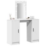 Dressing Table White 102 x 33 x 135 cm Engineered Wood