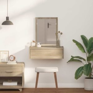 Dressing Table Brown 60 x 40 x 70 cm Engineered Wood
