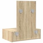Dressing Table Brown 60 x 40 x 70 cm Engineered Wood
