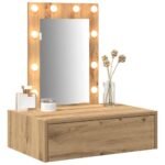 Dressing Table Brown 60 x 40 x 70 cm Engineered Wood