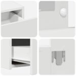 Dressing Table White 100 x 40 x 70 cm Engineered Wood