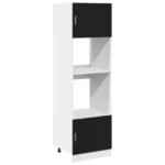 Hanging Cabinet Black Oak 60 x 57 x 207 cm Engineered Wood