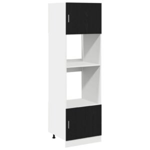 Hanging Cabinet Black Oak 60 x 57 x 207 cm Engineered Wood
