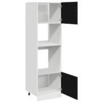 Hanging Cabinet Black Oak 60 x 57 x 207 cm Engineered Wood