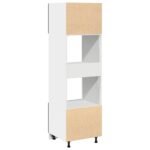 Hanging Cabinet Black Oak 60 x 57 x 207 cm Engineered Wood