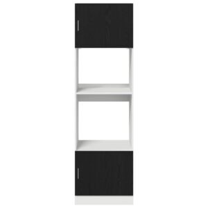 Hanging Cabinet Black Oak 60 x 57 x 207 cm Engineered Wood