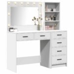 Dressing Table White 78.5 x 41 x 135 cm Engineered wood
