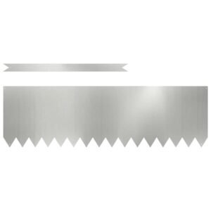 Lawn Edging 10 pcs Silver 100 x 0.05 x 30 cm Galvanised Steel