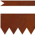 Lawn Edging 20 pcs Rusty 100 x 0.05 x 30 cm Weathering Steel