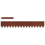 Lawn Edging 20 pcs Rusty 100 x 0.05 x 30 cm Weathering Steel