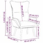 Armchair Black 69 x 74 x 93 cm Artificial Leather