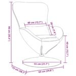 Egg Chair Dark Grey Velvet