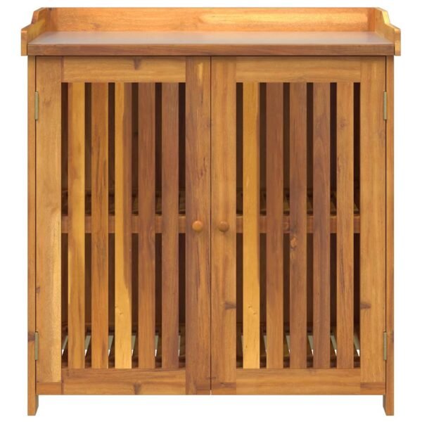 Garden Cabinet Natural 93 x 41.5 x 98cm Solid Acacia Wood