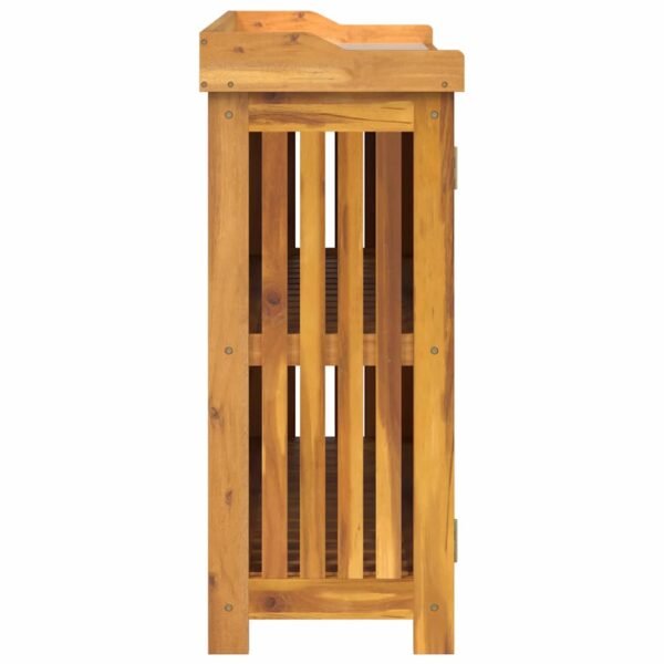 Garden Cabinet Natural 93 x 41.5 x 98cm Solid Acacia Wood