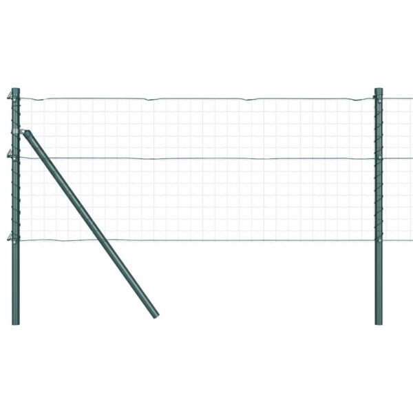 Fence Post 13 pcs Green Steel