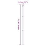 Fence Post 13 pcs Green Steel