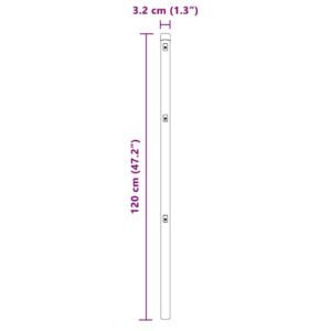 Fence Post 7 pcs Green Steel