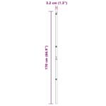 Fence Post 7 pcs Green Steel