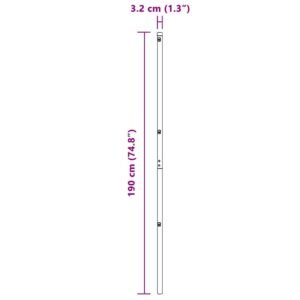 Fence Post 13 pcs Green Steel