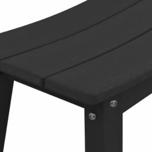 Bar Stool 2 pcs Black 52 x 43 x 73,5 cm HDPE