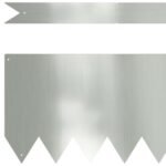 Lawn Edging 50 pcs Silver 100 x 0.05 x 20 cm Galvanised Steel
