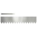 Lawn Edging 50 pcs Silver 100 x 0.05 x 20 cm Galvanised Steel