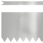 Lawn Edging 50 pcs Silver 100 x 0.05 x 30 cm Galvanised Steel