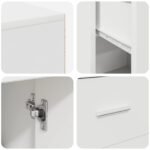 Corner Desk with Drawer White 102 x 88 x 75 cm