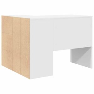 Corner Desk with Drawer White 102 x 88 x 75 cm