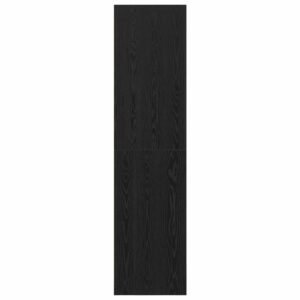 Wardrobe with Shelf Black Oak 100 x 50 x 200 cm Engineered Wood
