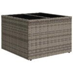 Garden Sofa Set 8 pcs Grey Poly Rattan